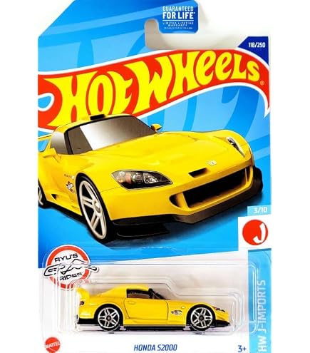 ONEMODEL 20F01-08 1/64 Honda S2000 J's Racing Yellow Finished