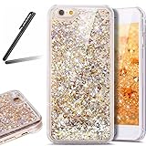 iPhone 6 Plus ケース,iPhone 6S Plus 流れる 液体 ケース,iPhone 6 Plus カバー,SKYMARS 流れる フローティング ラグジュアリー グリッター ス バン