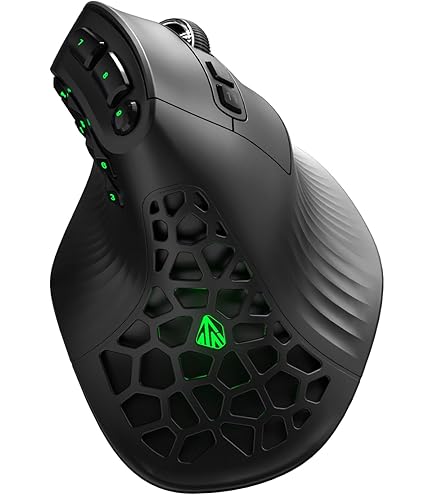 Amazon | SOLAKAKA E9 PRO 垂直 MMO ゲーミングマウス 8Kドングル付き