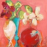 GreenBox Art and Culture Petite Floral Study Rose Stretched Canvas Wall Art by Kristina Bass Bailey,