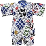 甚平 和柄 歌舞伎 縫製も全て日本国内で行っております J-71653 (90cm, ネイビー)