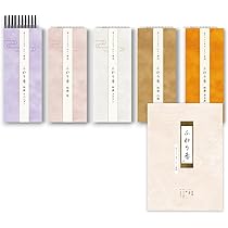 Amazon.co.jp: 金木犀や白檀など5種の香り お香セット 日本製 アロマ