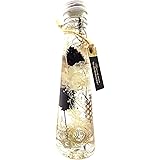 【Amazon.co.jp 限定】日本製 キラキラハーバリウム スリム瓶 1本 高さ 17.9ｃｍ プリザーブドフラワーLira (クールモノトーン) 贈り物 プレゼント