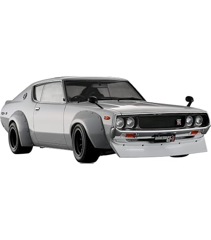 Amazon | アオシマ 1/24 SKYLINE 2000 GT-R KPGC110 White プリ 