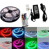 RGB LEDライトストリップSMD 5050 LED 12 V DC 300個60led / M for DIYクリスマスホリデーホームキッチン車バーインドアパーティー装飾用( 16.4ft )