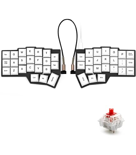 Amazon | YIVU Corne V4.1 有線スプリット人間工学メカニカル