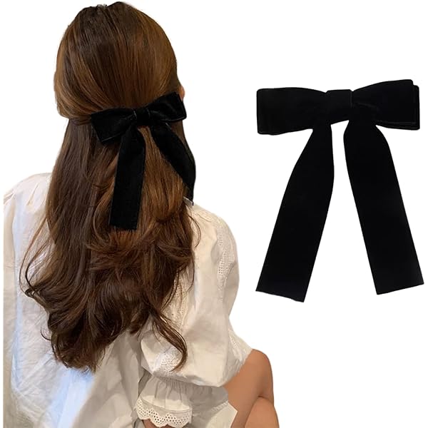 黒 ベルベット リボン付き シュシュ 黒 ベルベット リボン付き シュシュ 黒 ベルベット リボン付き