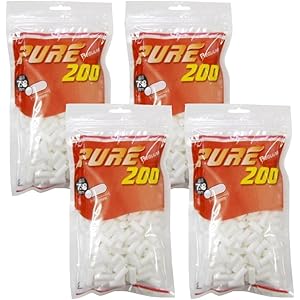 pure ピュアレギュラー 手巻きタバコ用フィルター200個入りx4パック シャグ 喫煙具