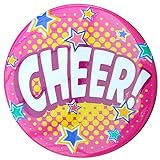 缶バッチ エイティズ チアダンス チアリーディング (缶バッチ 丸形ホログリーン)