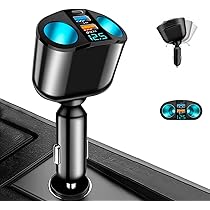 Amazon.co.jp: カーチャージャー シガーソケット Twofox 車載