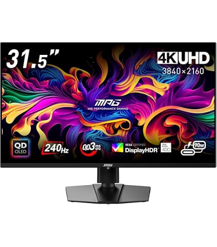 Amazon.co.jp: MSI MAG 321UPX QD-OLED、32インチ 4K UHD Quantum Dot
