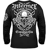 Amazon 長袖 Tシャツ 服 メンズ ファッション Intermex コブラスカル 髑髏 クラウン 蛇 パイソン ロンt Itm 042 黒 白 ギャング バイカー ライダース バイク乗り B系 Hiphop系 チカーノ ヤクザ ヤンキー オラオラ系 派手 Tシャツ カットソー 通販