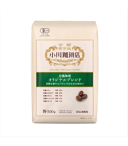 Amazon | 小川珈琲店 小川プレミアムブレンド 粉 500g | 小川珈琲 | 焙