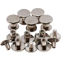 Amazon.co.jp: シカゴスクリュー ネジ式カシメ 9mmx5mm 底鋲 リベット