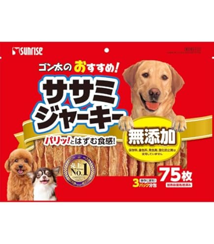 Amazon | ゴン太 ゴン太の ササミジャーキー 75枚 | ゴン太