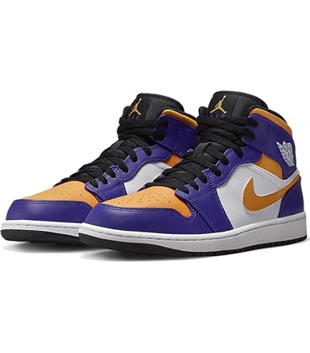 Amazon.co.jp: [ナイキ] AIR JORDAN 1 MID LAKERS ND エアジョーダン 1 