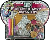 Doodle Deco Wooden 3d Peace & Love Decorate Your Own Wall Art by Doodle Deco [並行輸入品]