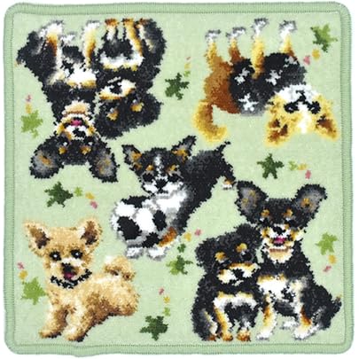 Amazon | [アーンジョー] チワワ 日本製 ハンカチ タオル 23cm