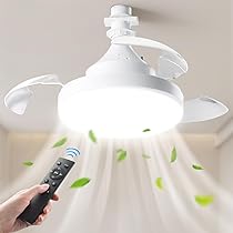 Amazon | 【2025新登場・隠れる羽根・節電】LEDシーリングファン
