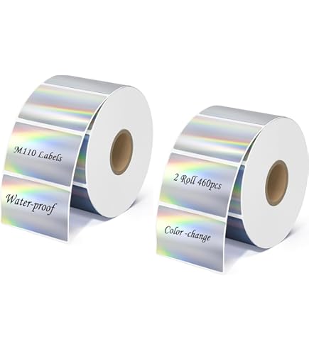 STARLIBOO Holographic Address Labels - 1" X 2-5/8" Silver Labels, 600 Sheets For Laser/Inkjet Printers - View #5