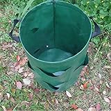 植え袋　植物栽培　バッグ　栽培鉢　園芸用　ガーデンニング用　プランター　ジャガイモ　いちご　通気性　ＰＥ　グリーン　１個入り