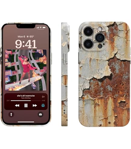 Amazon.co.jp: 錆びた光沢のある携帯電話ケース、ヴィンテージな錆びた