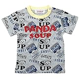 《初夏盛夏対応》 GARACH(ギャラッチ) 天竺PANDA SOUP半袖Tシャツ 90cm/Mg NO.AH-1721310