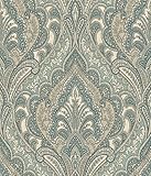 York Wallcoverings mw9104 Menswear Hemmingwayリムーバブル壁紙、ブルース