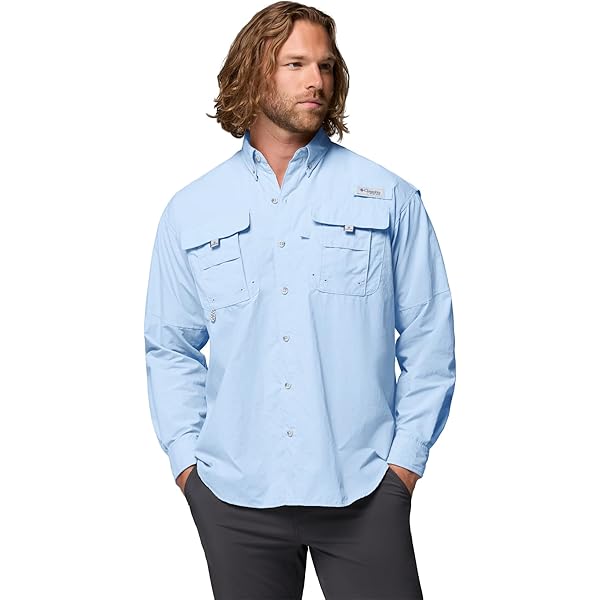 Columbia Men’s Bahama II PFG Long Sleeve Shirt – UPF 30 Sun Protection, Fishing & Outdoor Wear