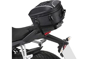 KEMIMOTO バイク シートバッグ 拡張機能あり シートバッグ 22-30L…