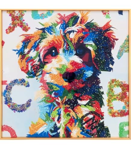 Amazon.co.jp: クリスタルアート おしゃれ 35x45cm アート プードル