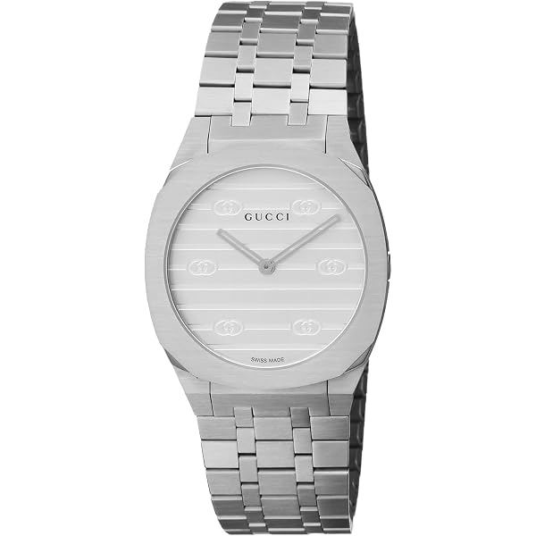 Amazon.co.jp: [グッチ] 腕時計 GUCCI 25H シルバー文字盤 ステンレス