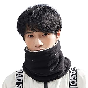 ネックウォーマー メンズ 防寒具・ふわふわ・厚手・裏ボア・冬・暖かい・持ち運び便利・伸縮素材・スキー用・自転車・バイク…
