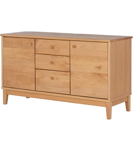 Amazon.co.jp: サイドボード 80 (ナチュラル) SIDE BOARD 80 (AL-NA