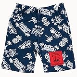 【本体綿100％】2017年 夏物 アンパンマン 天竺 ボダニカルサーフ ５分丈パンツ Anpanman ネイビー◇80cm