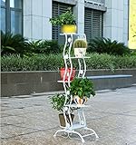 JCRNJSB® フラワーシェルフアイアングラウンド屋内マルチレイヤフラワーラックバルコニーリビングルームマルチミートクロロフィルタシェルフ 折りたたみ式、フラワースタンド