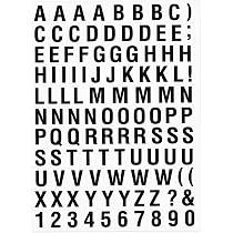 Amazon.co.jp: XIAXIN 防水 アルファベット シール 数字 ステッカー