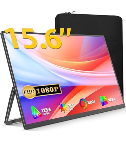 Amazon.co.jp: Comrize モバイルモニター 15.6インチ VESA