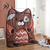 Flying Cartoon Animal Kids Blanket Large子供Throwsエリアラグベルベットキルトボーイズガールズベビー幼児幼児用5 x 7 one size
