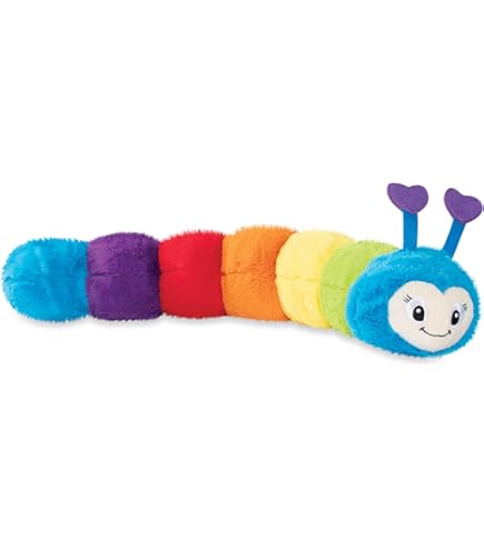 Amazon | ZippyPaws - カラフルなキャタピラー きしむぬいぐるみ