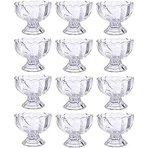 ガラスデザートカップ 9個セット フリルデザイン　かき氷　　<期間限定セール中> Amazon｜パフェグラス ガラス デザートカップ ゼリーカップ