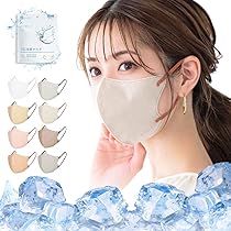 Amazon.co.jp: グディナ 快適立体接触瞬間冷感バイカラーマスク