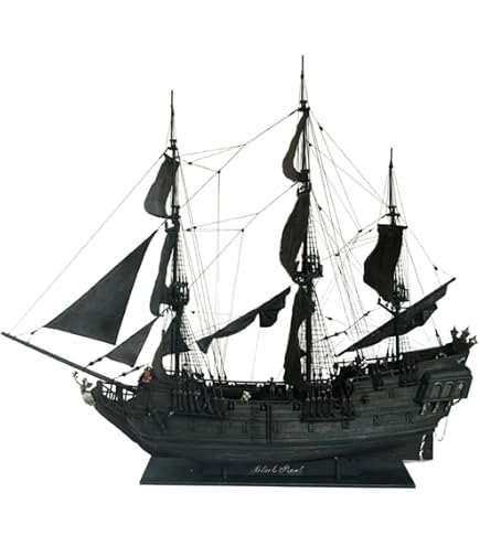 Amazon | 木製模型 海賊船 Black Pearl Pirate Ship 【Wooden Model