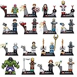 Lot of 16ピースミニフィギュアSuper HeroesシリーズAvengers : Age of Ultron Captain