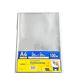 【filmhososhop】OPP袋 A4 100枚 テープなし （225mm×310mm ）30ミクロン厚 透明封筒 ラッピング袋 日本製