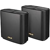 ASUS WiFi 無線 ルーター WiFi6 1201+4804+574Mbps トライバンドメッシュ ZenWiFi AX (XT8) (黒) 2 パック 【510㎡/6部屋以上 】【PS5/Nintendo Switch/iPhone/andr