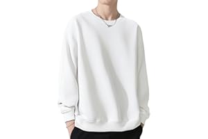 [SLEEPSINERO] トレーナー メンズ スウェット 冬服 【ゆったり体型カバー・着痩せ】 大きいサイズ クルーネック 綿 長袖tシャツ カジュアル コットン 無地 パーカー ベーシック おしゃれ 秋冬春 スポーツ 通勤通学 登山