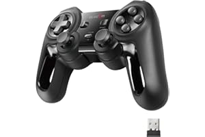 エレコム ワイヤレス ゲームパッド 13ボタン Xinput 振動 連射 高耐久 ブラック JC-U4113SBK