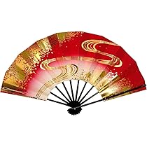 舞扇子 赤・金・黒 標準サイズ 春かすみ Amazon | 舞扇子 春かすみ1328 流水 黒塗 9寸5分 踊り用 | 和装小物 通販