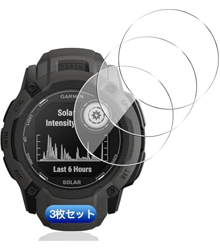 Amazon.co.jp: 用 Garmin Instinct 2X ガラスフィルム 3枚 GARMIN